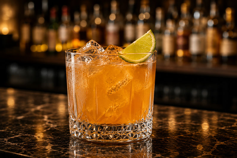 G&Tezcal cocktail
